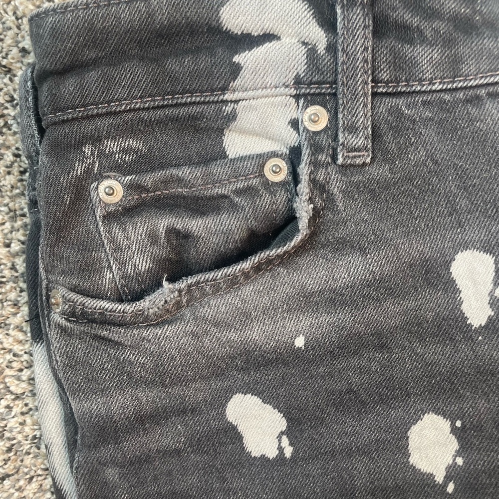 Zara Women’s Black “Paint Splatter” Jeans - Picture 3 of 9